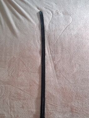 Black Braided Leather Strap Mens